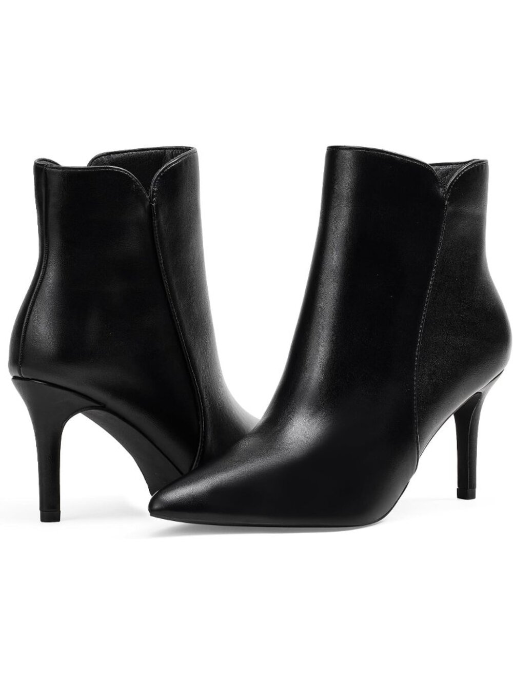 Women's Black 3 Inch High Heel Fashion Stylish Chic Heeled Sexy Ankle Boots